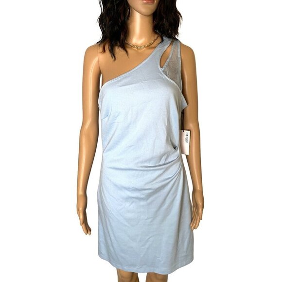 Bailey 44 One Shoulder Sleeveless Sheath Dress Light Blue Size Large - Picture 1 of 10